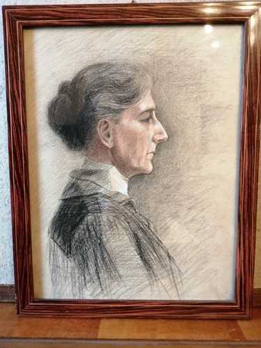 Antico ritratto matita e - ritratto,