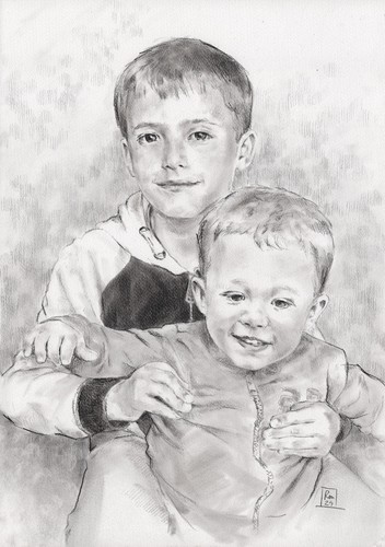 Ritratto coppia bambini - coppia,