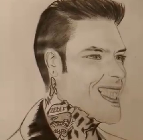 Ritratto fedez disegno a - fedez,