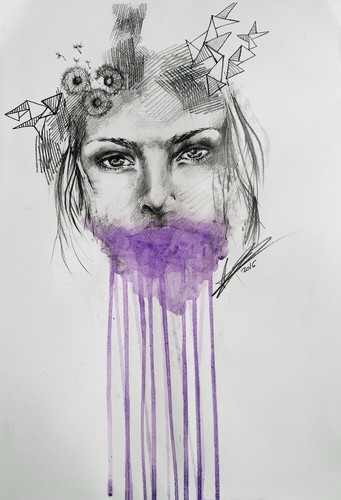 Ritratto donna disegno - ritratto,