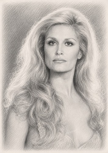 Dalida ritratto disegno - dalida,