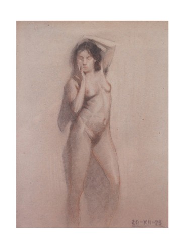 Disegno antico datato 1923 - disegno,