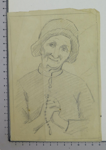 Disegno antico ritratto - ritratto, di