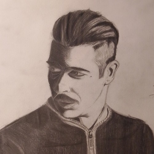 Ritratto del cantante gabbani - ritratto,