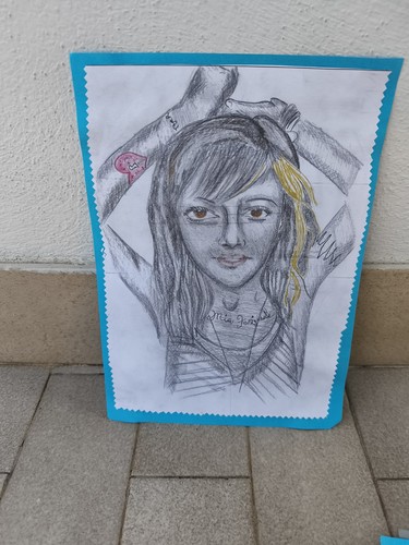 Disegno ritratto ragazza - , a