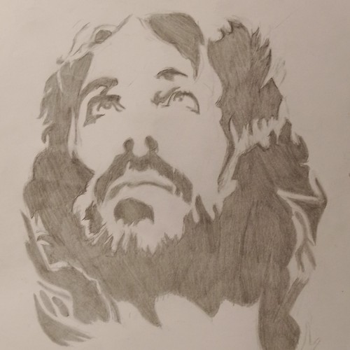 Ritratto gesù cristo matita - ritratto,