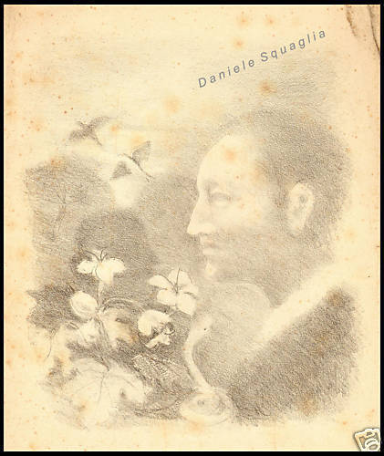 Disegno originale matita 1900 - originale,