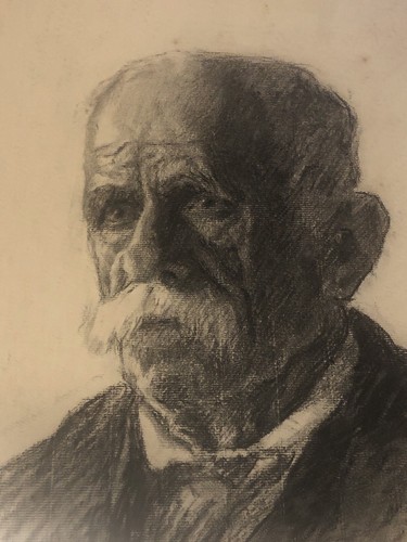 Antico disegno ritratto di - antico,