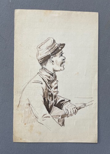 Ritratto soldato disegno - di, soldato,