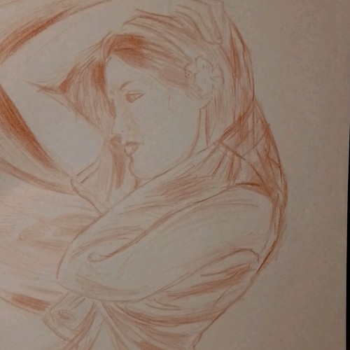 Ritratto donna sdraiata