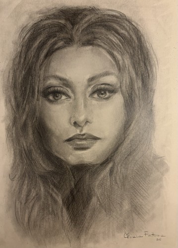 Ritratto femminile sophia - ritratto,