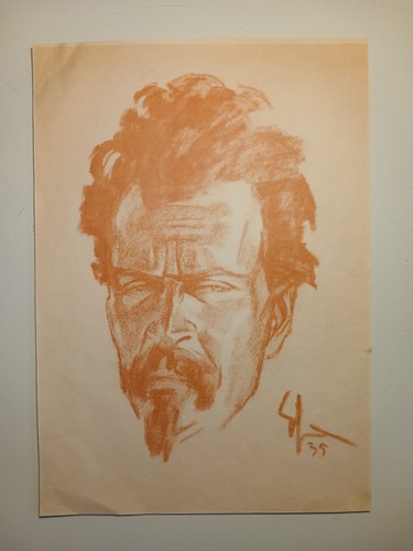 Disegno antico 1935 ritratto - 1935,
