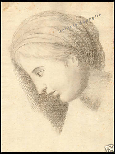 Disegno originale matita 1800 - matita,