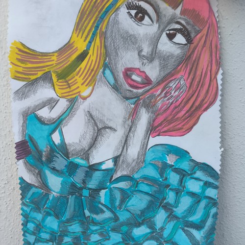 Disegno ritratto ragazza - , a