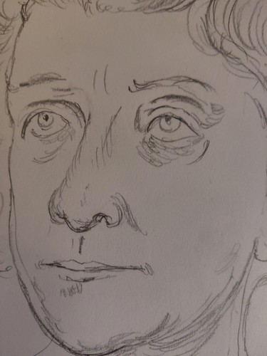 Eugene berman disegno matita - disegno, a