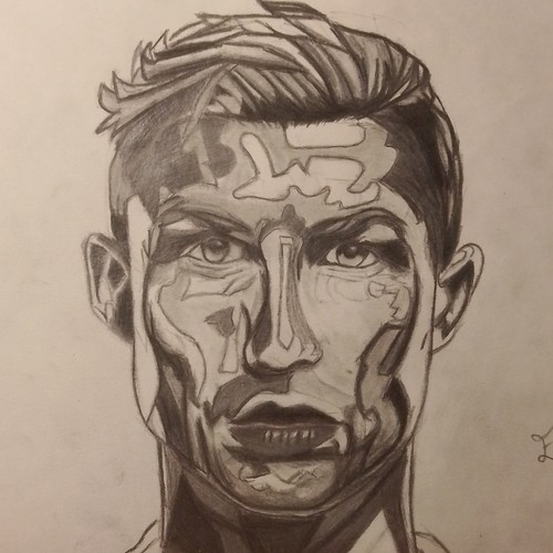 Ritratto ronaldo disegno - ritratto, a