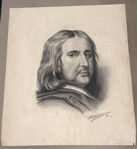 Antico disegno matita - disegno, a